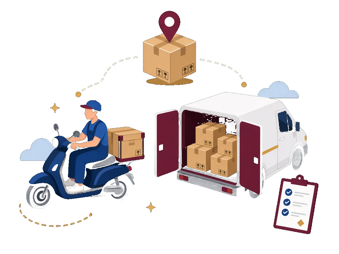 Logística y entregas courier